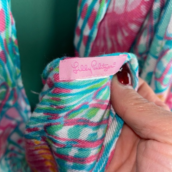 Lilly Pulitzer spring summer scarf beautiful - Picture 4 of 9